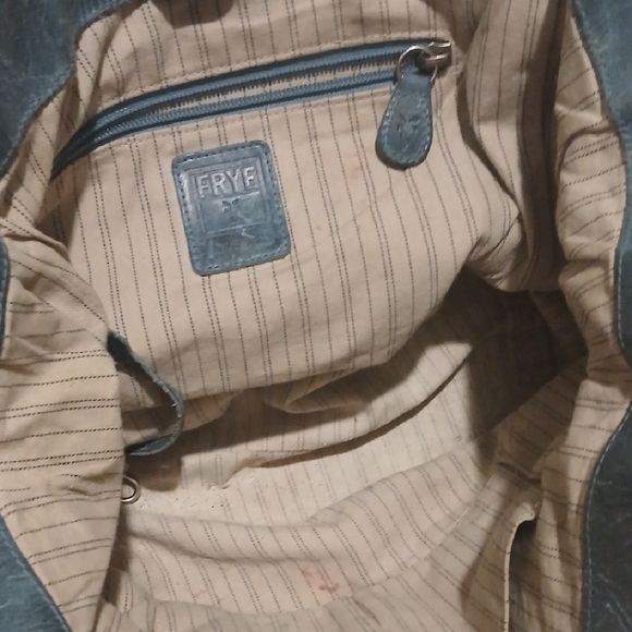 Rare Blue Frye Distressed Shoulder Bag - Picture 4 of 9